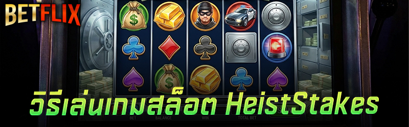 วิธีเล่นเกมสล็อต Heist Stakes